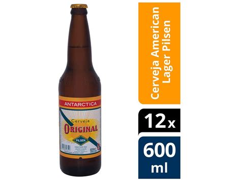 Cerveja Antarctica Original Lager Pilsen 12 Unidades 600ml Cerveja