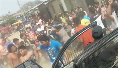 Piura Turba Casi Lincha A Sujeto Acusado De Intentar Violar De Su