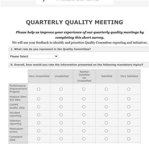 Quarterly Qapi Meeting Form Template Jotform