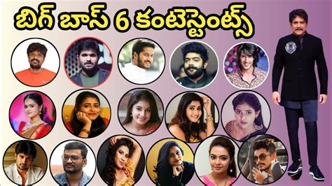 Bigg Boss Telugu Season 6 Contestants Akkineni Nagarjuna Star Maa