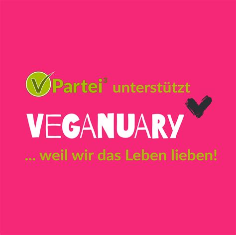 V Partei³ empfiehlt Veganuary vegan ab Januar 2020 V Partei³