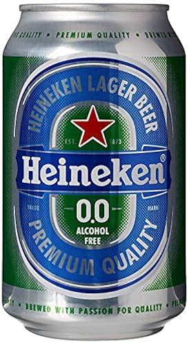 Heineken 0.0% Non-Alcohol, Alcohol Free Beer, Great Taste, Zero Alcohol, 11.2 Fl Oz | Case of 24 ...