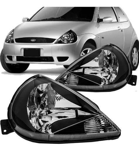 Farol Ka 96 A 02 2003 2004 2005 2006 2007 Ford Mascara Negra R 295