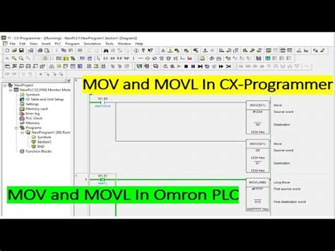 Move Instruction In Omron PLC Move Long Instruction In Omron PLC