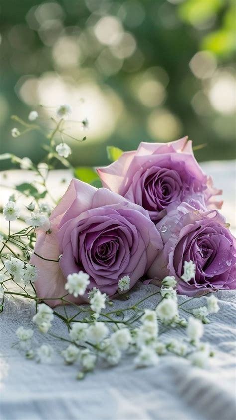 Stunning Purple Roses Bouquet