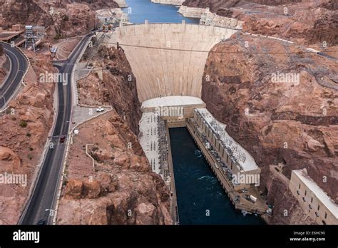 Lake Mead Reservoir Behind The Hoover Dam In The Black Canyon Of The