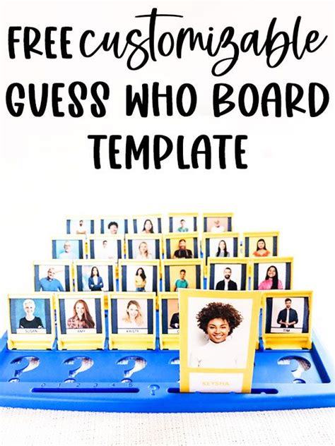 Guess Who Board Game Template Free Customizable Template Artofit