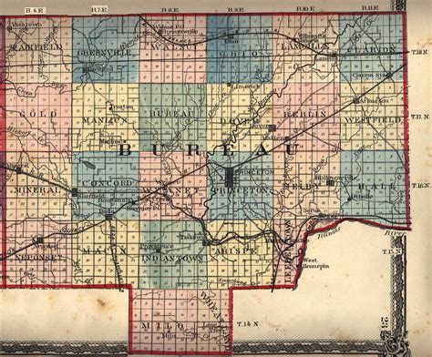 Bureau County, Illinois: Maps and Gazetteers