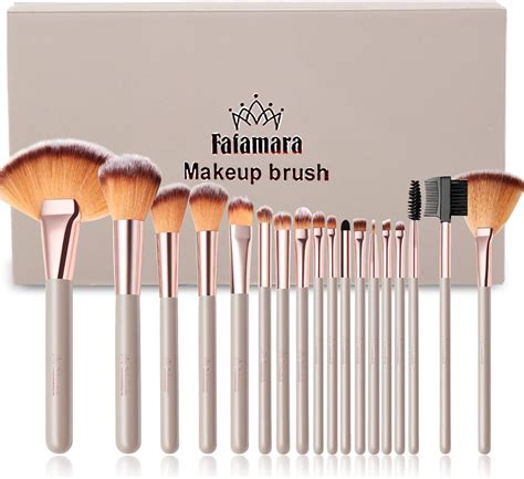 Fafamara Makeup Brush Sets Pcs Premium Synthetic Bristles Kabuki