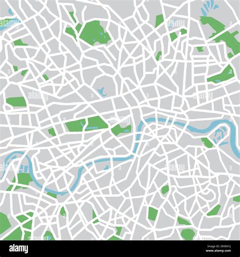 Layered Vector Illustration Map Of London Stock Vector Image And Art Alamy