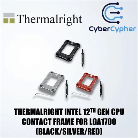 Thermalright Intel 12th Gen Cpu Contact Frame For Lga1700 Lga 1700 Blacksilverred Shopee