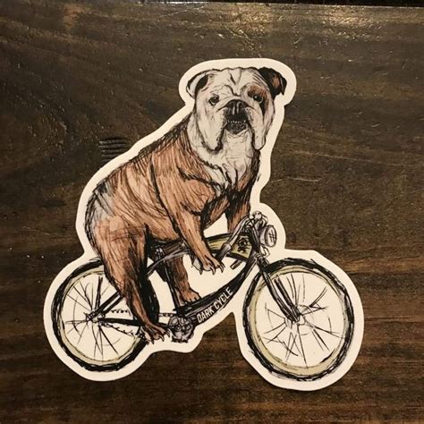 Bulldog Sticker Bulldog Vinyl Sticker for Laptops Cars - Etsy