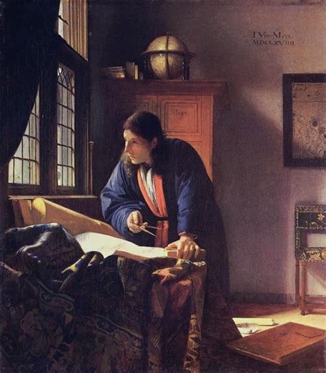 The Geographer C C Johannes Vermeer Wikiart Org