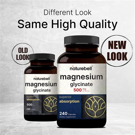 2 Pack Magnesium Glycinate 500mg 480 Capsules 100 Chelated For Max Absorption