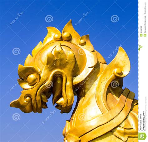 Gold Singha Statue At Boon Rawd Farm Editorial Photo Cartoondealer