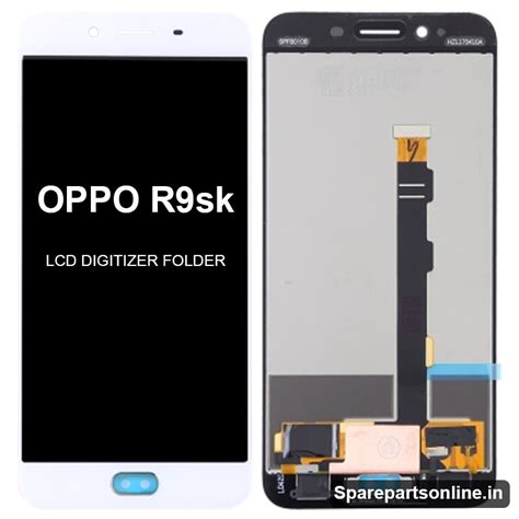 Oppo R9sk White Lcd Display Screen Combo Folder Digitizer Glass Module