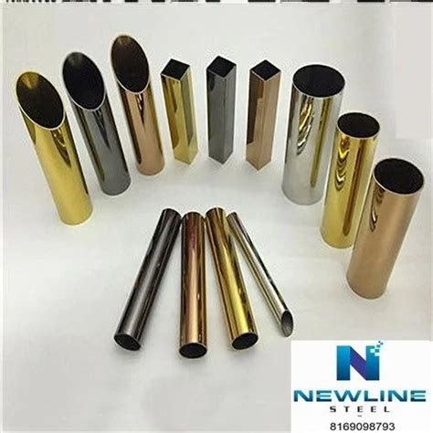 Gold Finish Abs Coated Pvd Coating Stainless Steel Pipe For Furniture Sizediameter 2 Inch At