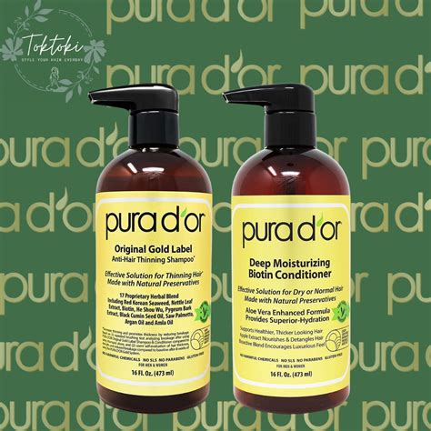 Jual Pura D Or Biotin Original Gold Label Anti Thinning Shampoo