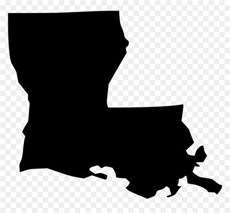 Louisiana State Outline Svg