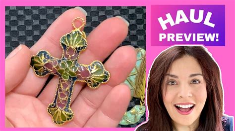 Vintage Jewelry Haul Auction Preview Unboxing Unbagging Youtube