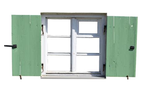 Download Vintage Green Shutters Window