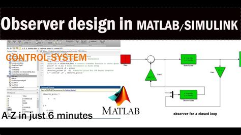 Observer Design In MATLAB SIMULINK State Space Observer Feedback