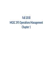 Chapter Session Pptx Fall Mgsc Operations Management