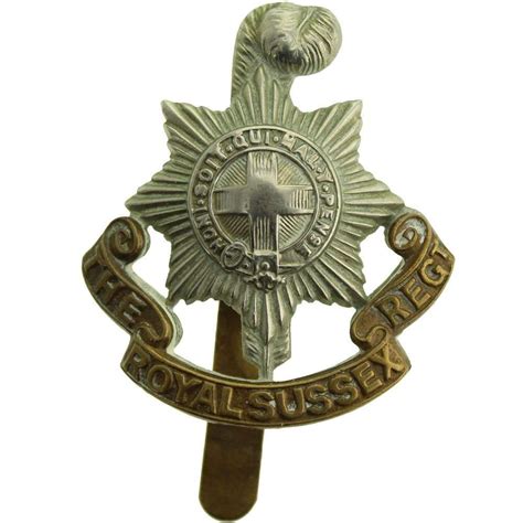 Ww1 Royal Sussex Regiment Cap Badge