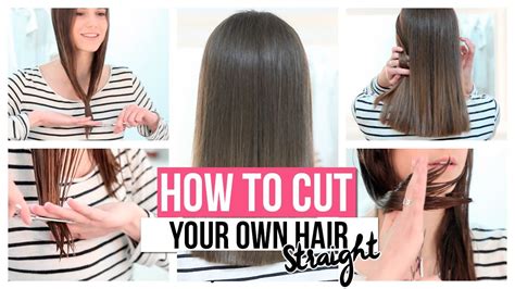 How To Cut Your Own Hair Straight This Is The Most Useful Hair Cutting