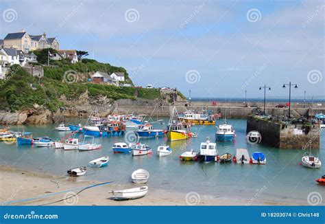 Newquay harbour stock photo. Image of harbour, coastline - 18203074