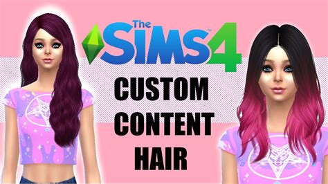 The Sims 4 Custom Content Hair Pack Auroradast