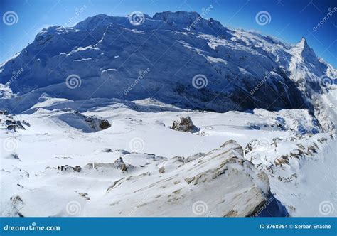 Monte Rosa mountain massif stock photo. Image of nature - 8768964