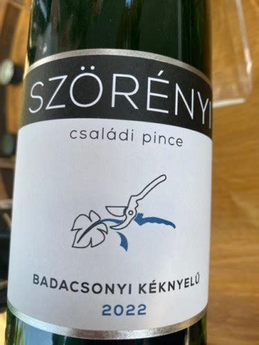 Sz R Nyi Pinc Szet Badacsonyi K Knyel Vivino Us