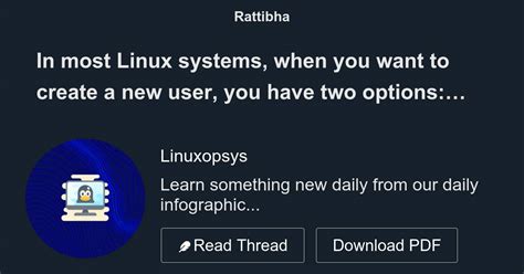 In Most Linux Systems When You Want To Create A New User You Have Two