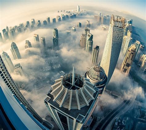 HD Dubai Aerial View Smog Fog Colorful, HD Wallpaper | Rare Gallery