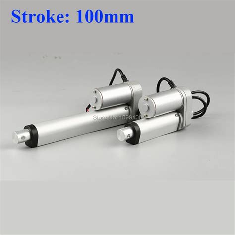 Electric Linear Actuator 100mm Stroke Linear Motor Controller Dc 12v 24v 36v 200 350 400 600 700