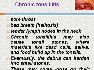 Nursing Management Of The Patient With Tonsillitis Ppt Ppt