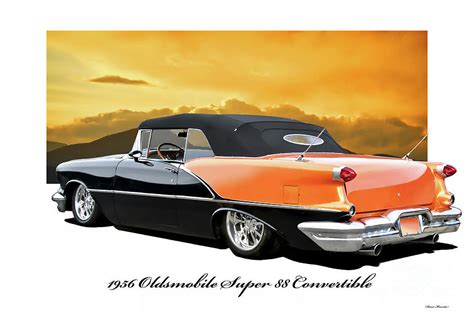 1956 Oldsmobile Custom Super 88 Convertible Photograph By Dave Koontz