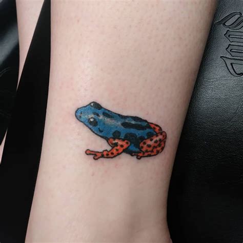 Blue Poison Dart Frog Tattoo