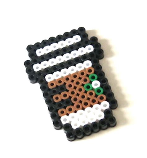 Perler Starbucks Hot Coffee Drink Keychain Or Magnet Etsy Australia