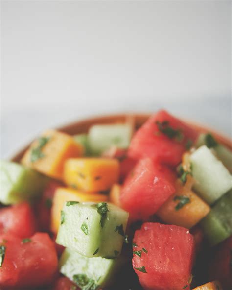 CUCUMBER MELON SALAD - The Kitchy Kitchen