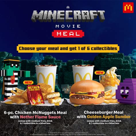 MCDONALD’S UNLOCKS “A MINECRAFT MOVIE” MEALS AND COLLECTIBLES IN THIS