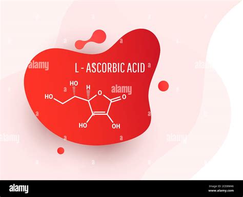 Structural Chemical Molecular Formula Of Vitamin C L Ascorbic Acid