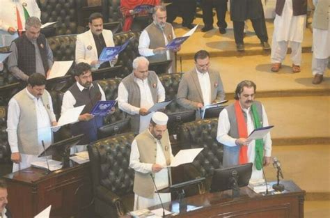 Ruckus Mars Maiden KP Session As MPAs Sworn In Newspaper DAWN