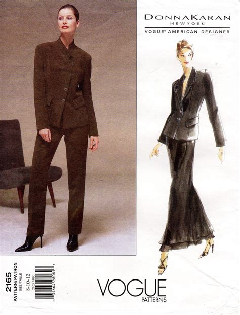 Sz 8 10 12 Vogue Separates Pattern 2165 By DONNA KARAN Misses Fitted