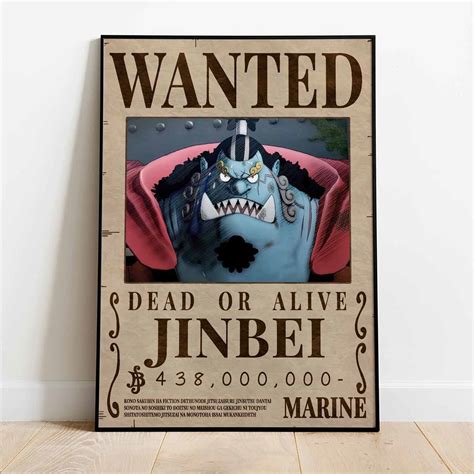 St Son Of The Sea Jinbei Wanted Poster Etsy