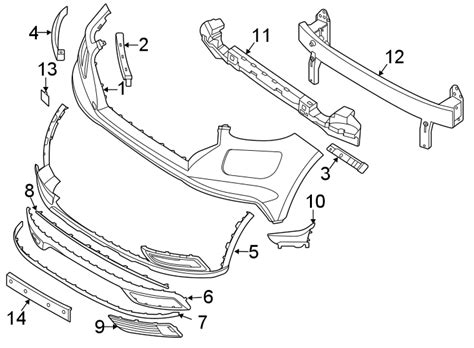 2022 Hyundai Tucson Bumper Trim Right Front Lower 86596k2000 Hyundai Parts Pro