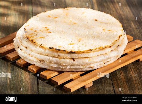 Colombian arepa - Traditional colombian food. Delicious breakfast Stock ...