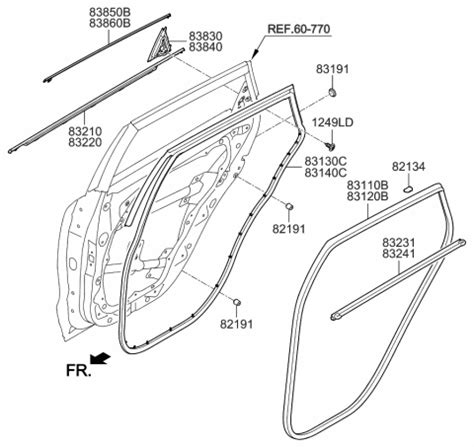 Rear Door Moulding 2021 Kia Niro EV