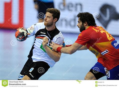 EHF EURO 2016 Germany Spain Final Editorial Stock Photo Image Of